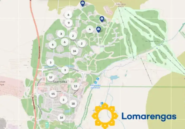 lomarengas kartta saariselka
